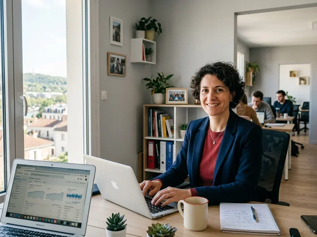 Camille Dubois, consultant SEO expert à Suresnes, illustrant l'accompagnement personnalisé de l'agence.